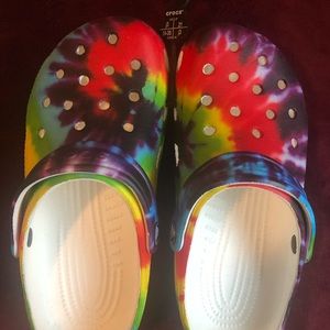 Classic Tie Dye Crocs Brand New